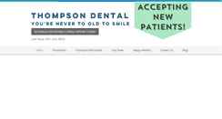 Desktop Screenshot of mythompsondental.com